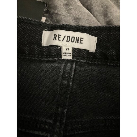 Re/Done 70s Stove Pipe Black Jeans Size 29 new with tags preppy casual classic - Picture 5 of 6